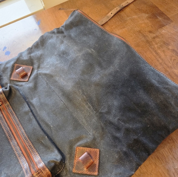 Leather waxed cotton beast craft travel bag backpack HIGH QUALITY - Picture 14 of 16